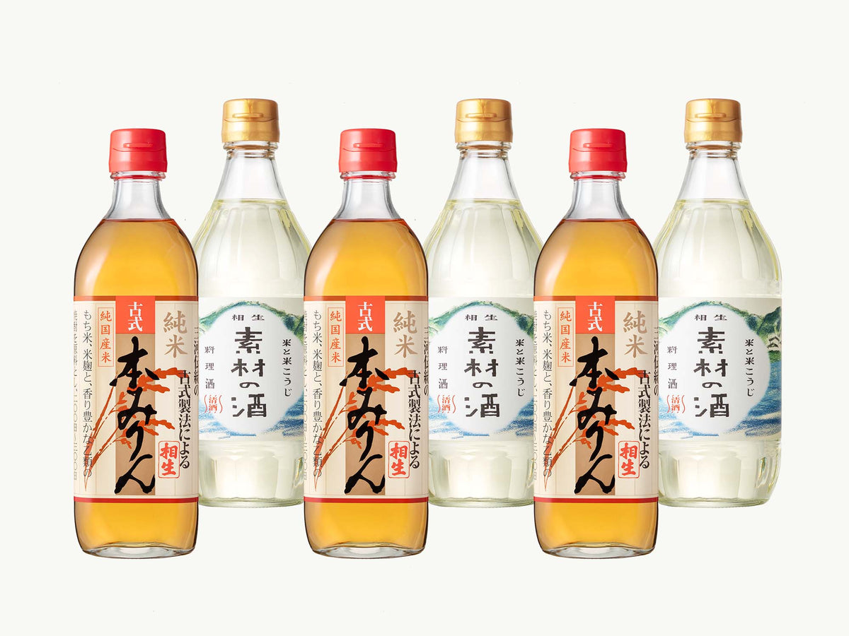 【贈答用】相生古式本みりん・素材の酒 各3本セット